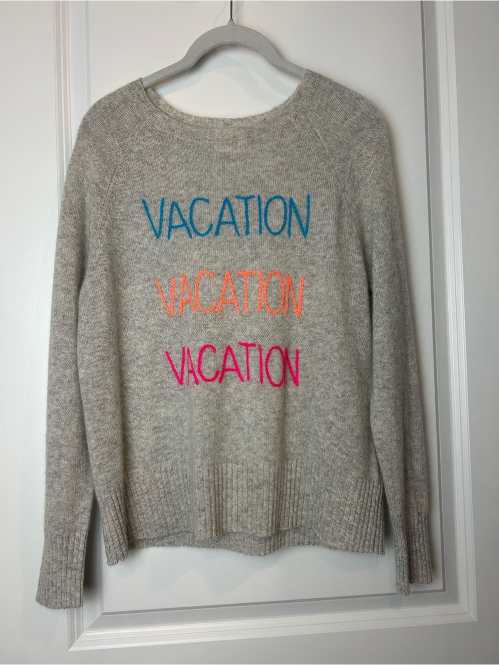 Golden sun Cashmere Sweater Pullover Vacation Gray Luxury Size XS-S‎ Natural